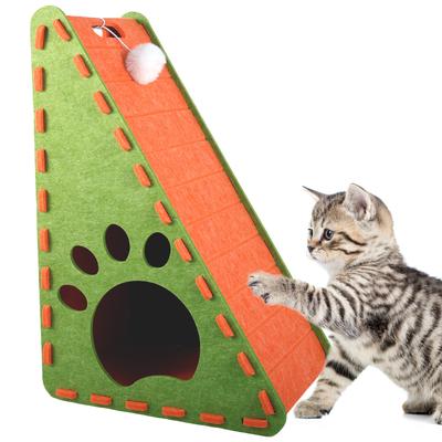 Felt Cloth Cat Scratcher Vertical Cat Pet Scratch Board Toy Kitten Felt Bed Non-shedding Climbing Mat Wear-Resistant