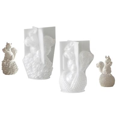 Flexible Harzform Eichhörnchenform Schmuckform Einfach zu lösende Silikontextur für Epoxid Kreative Tischdekorationen