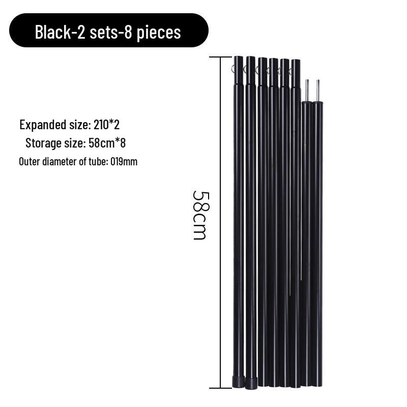 OEING Outdoor Canopy Tent Pole 2.1m