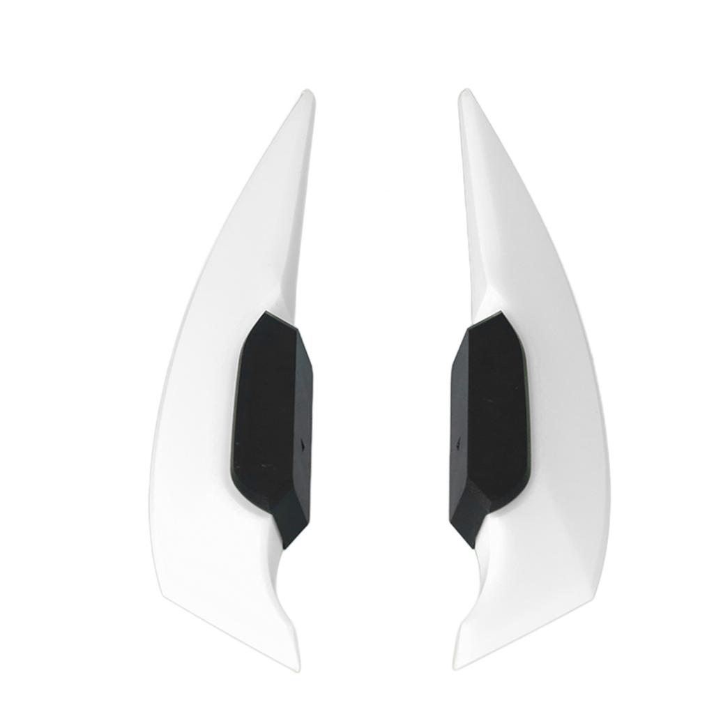 1 Pair Motorcycle Side Winglet Aerodynamic Wing Spoiler Universal for Motorbike Electric BikesWhite