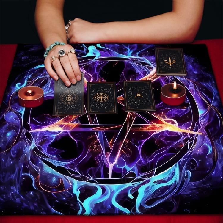 Multifunctional Tarots Card Table Cover Square Decorations Tarots Tablecloth Witchcraft Divination Altar Table Cloth