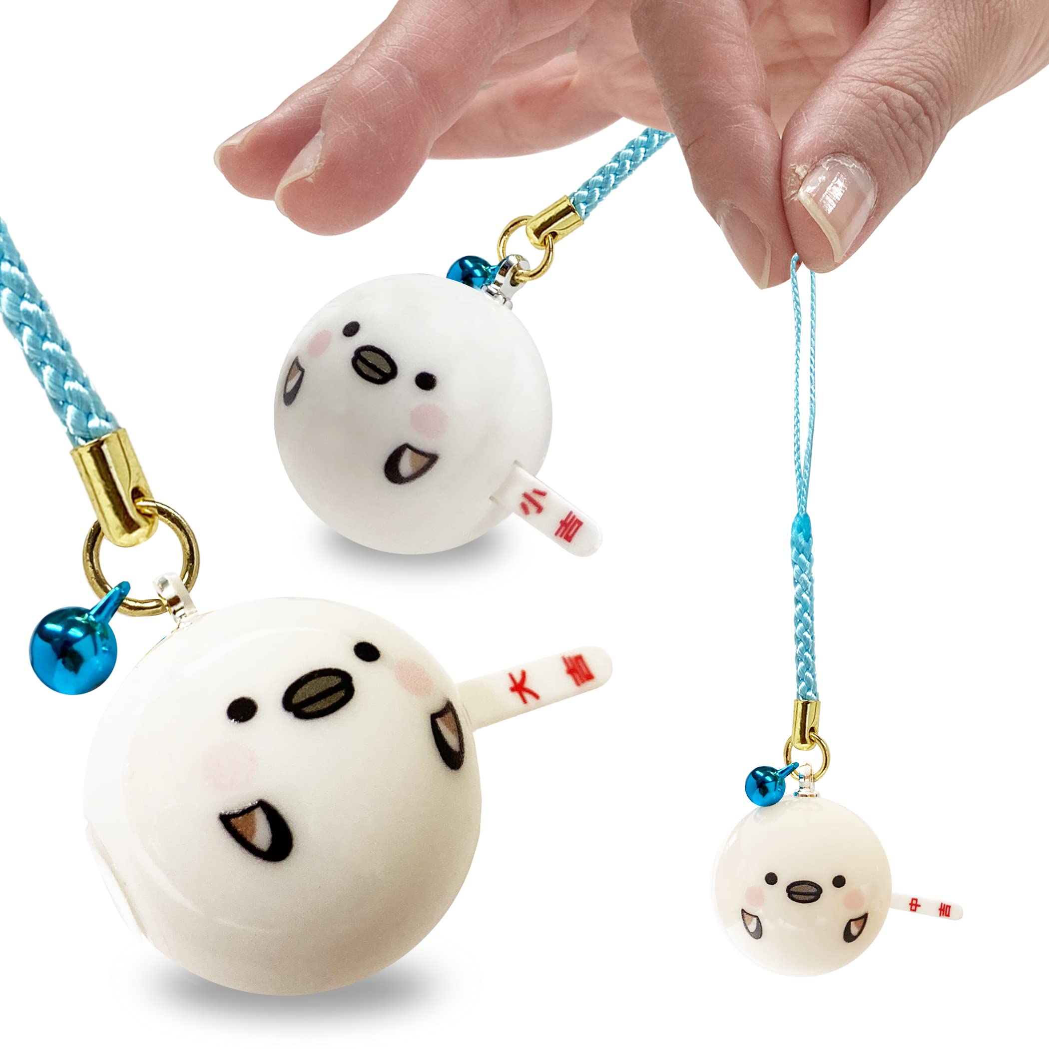 

Fortune Telling Netsuke Wallet Keychain Charm with Omikuji Shimaenaga Kotori Made in Japan of 3 Omikuji [LamPlanning] [Kinagani Shimaenaga] Function,