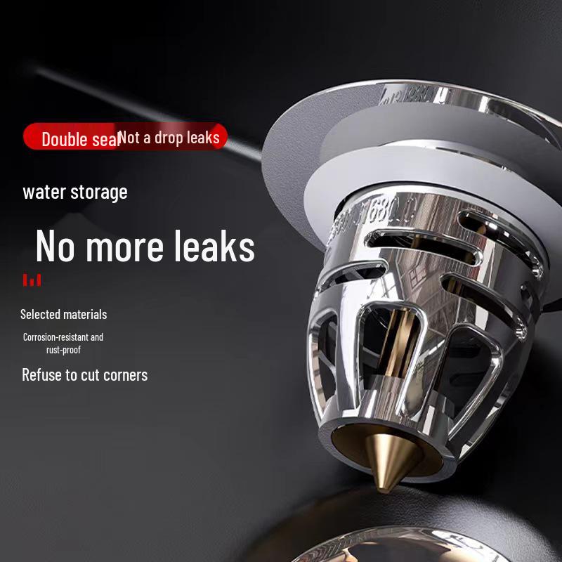 Aquarium Pop-Up Sink Drainer: Anti-Clog Bathroom Filter & Universal Press-Type Basin Accessory