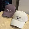 Korean Style Big Letters American Embroidery Retro Baseball Cap Baseball Cap Versatile Soft Top Face Display New Peaked Cap