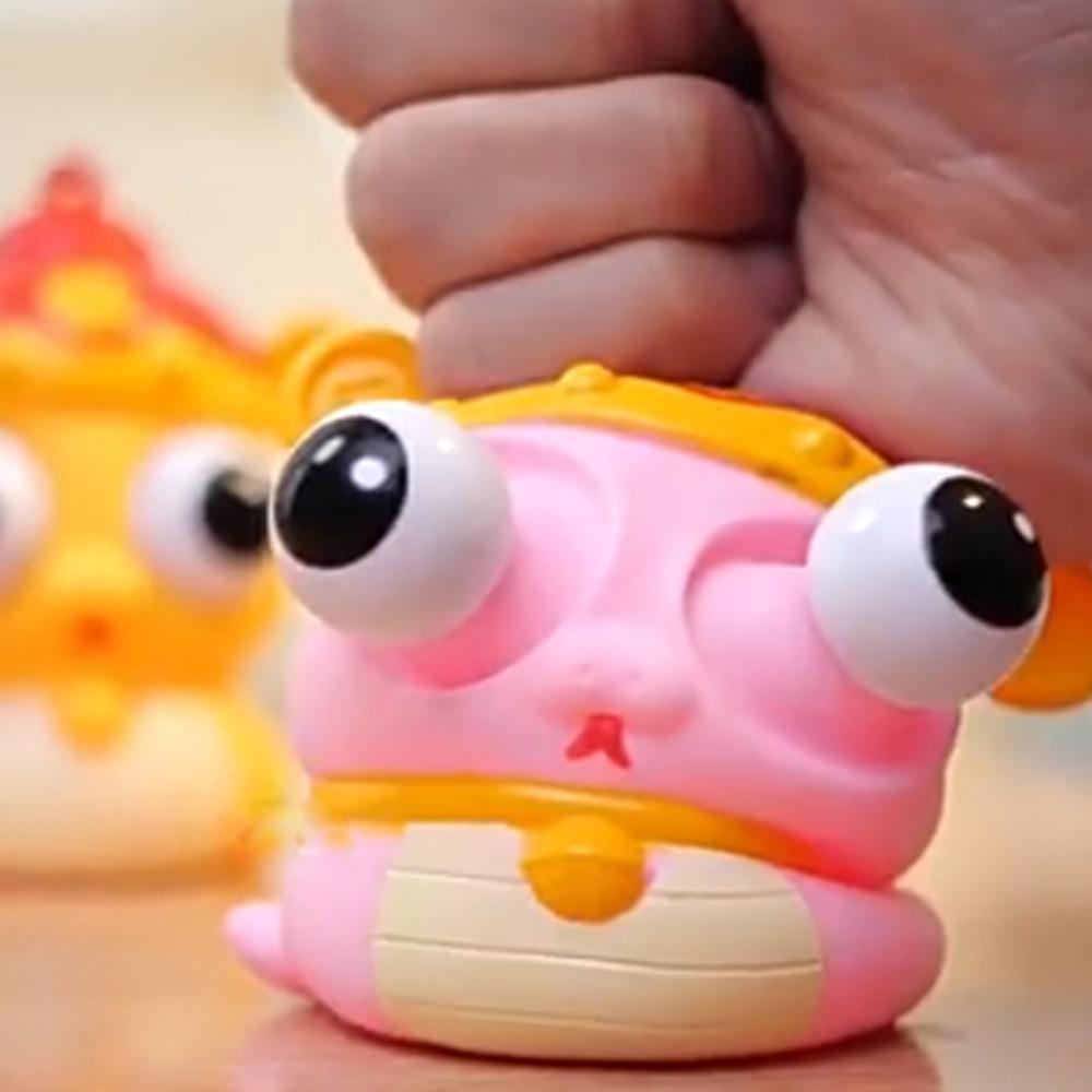 Cartoon Animal Burst Eye Snake Keychain Squeeze Ball Toys Keyring Kids Holiday Gift