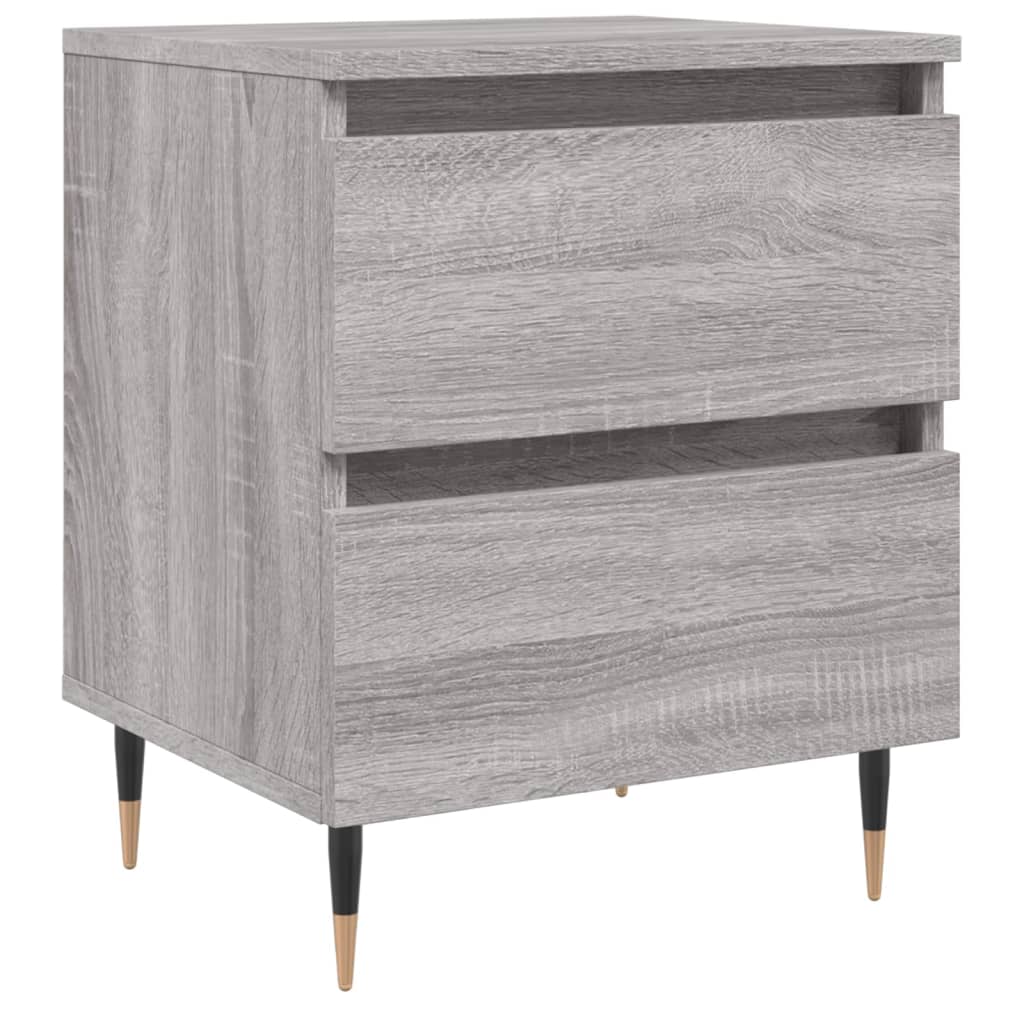 Nightstand Gray Sonoma 40 x 35 x 50 cm Particleboard