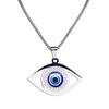 1 Stück Böse Blaue Augen Halskette Edelstahl Türkische Augen Griechischer Schmuck Böse Augen