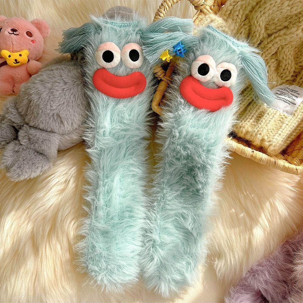 Cartoon Floor Stockings Women Plush Furry Plush Sock Harajuku Funny Tube Socks Gifts