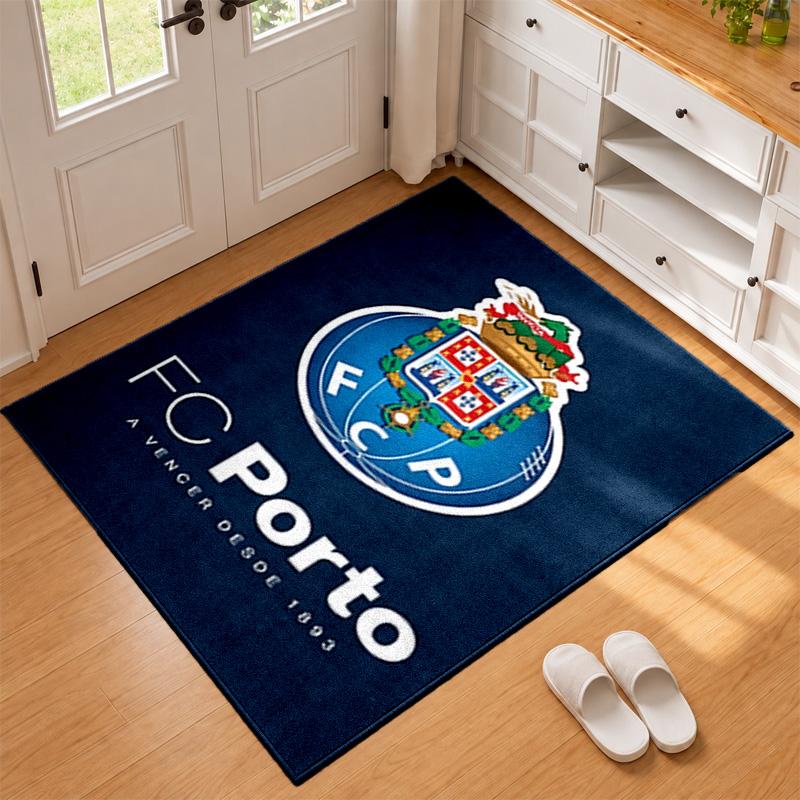 FC Porto Teppich Fußmatte für Wohnzimmer oder Schlafzimmer Schutzmatte unter dem Stuhl Bürodeko Weihnachtsgeschenk Geburtstagsgeschenk