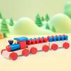 Children's Wooden Ten Grid Array Digital Train Building Block Drag Small Train Color Math Enlightenment Cognitive Educational Toys