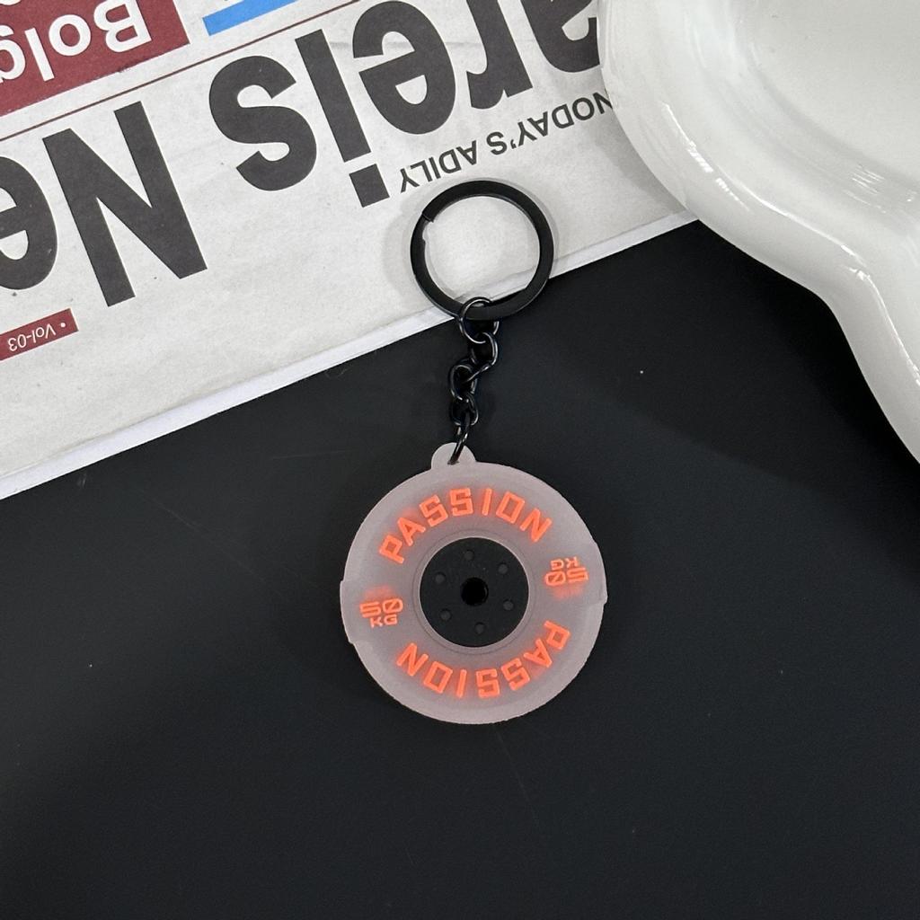 Fitness Series Gummi-Schlüsselanhänger: Hantel- & Kurzhantel-Anhänger für Geschenke