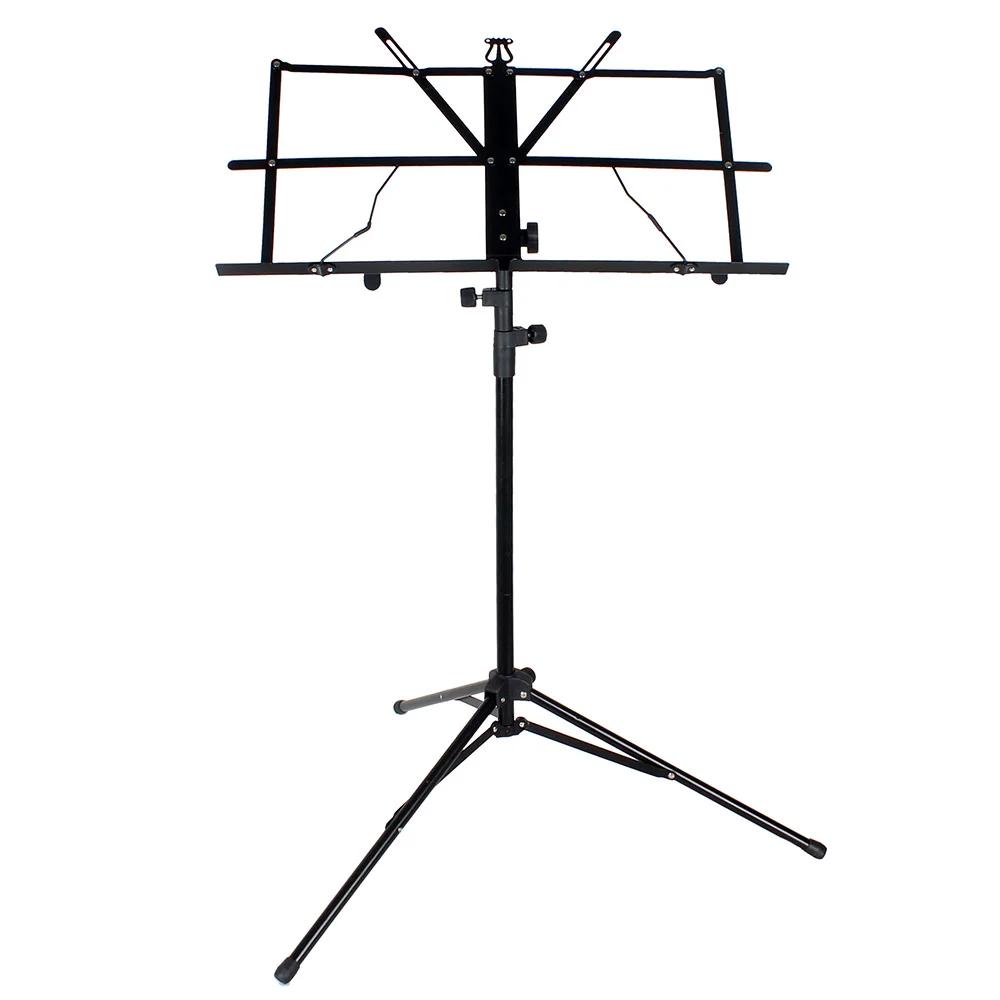 

IRIN Foldable Music Sheet Tripod Stand Stainless Steel Stand Holder Height Adjustable with Bag Musical Instrument Parts