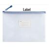 Thickened A4 Waterproof Document Bag with Zipper - Transparent Grid for Office, Test, Archives & Storage