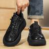 Herrenschuhe 2025 Herbst neuer Trend vielseitige Board-Schuhe Britischer Stil Plateau lässige Mode Schuhe Herren