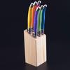 Laguiole Style Steak Knife Stainless Steel Rainbow Handle Dinner Knives Multi Color Dinner Set Kitchen Tableware 6pcs 9inch
