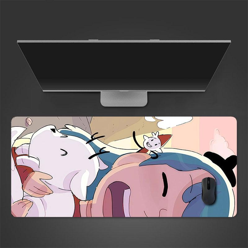 Hilda Mouse Pad, Large Gaming Desk Mat, Non-slip XXL Mousepad for Laptop & Tablet, Mini PC Playmat with Stitched Edges