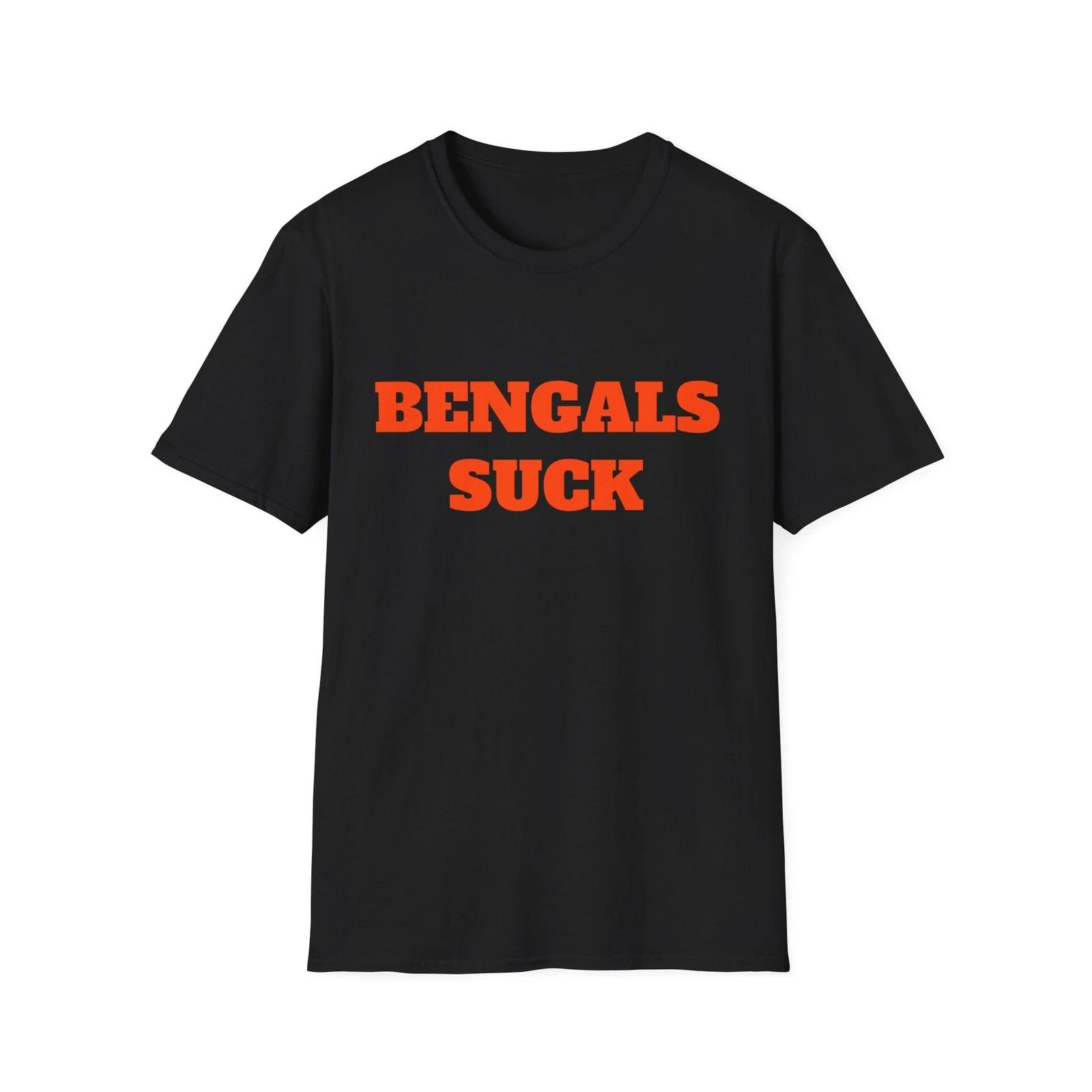 Bengals Suck Football Tee, Football Fan Gift, Bengals Hater Tee 2XL