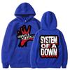 Vintage Band System of A Down Graphic Hoodies Unisex Awesome Rock Metal Long Sleeve Oversized Fleece Oversized Sportwear Male