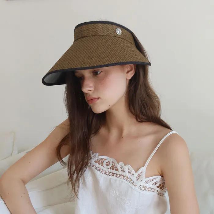 Mori Sun Visor Hat_mocha