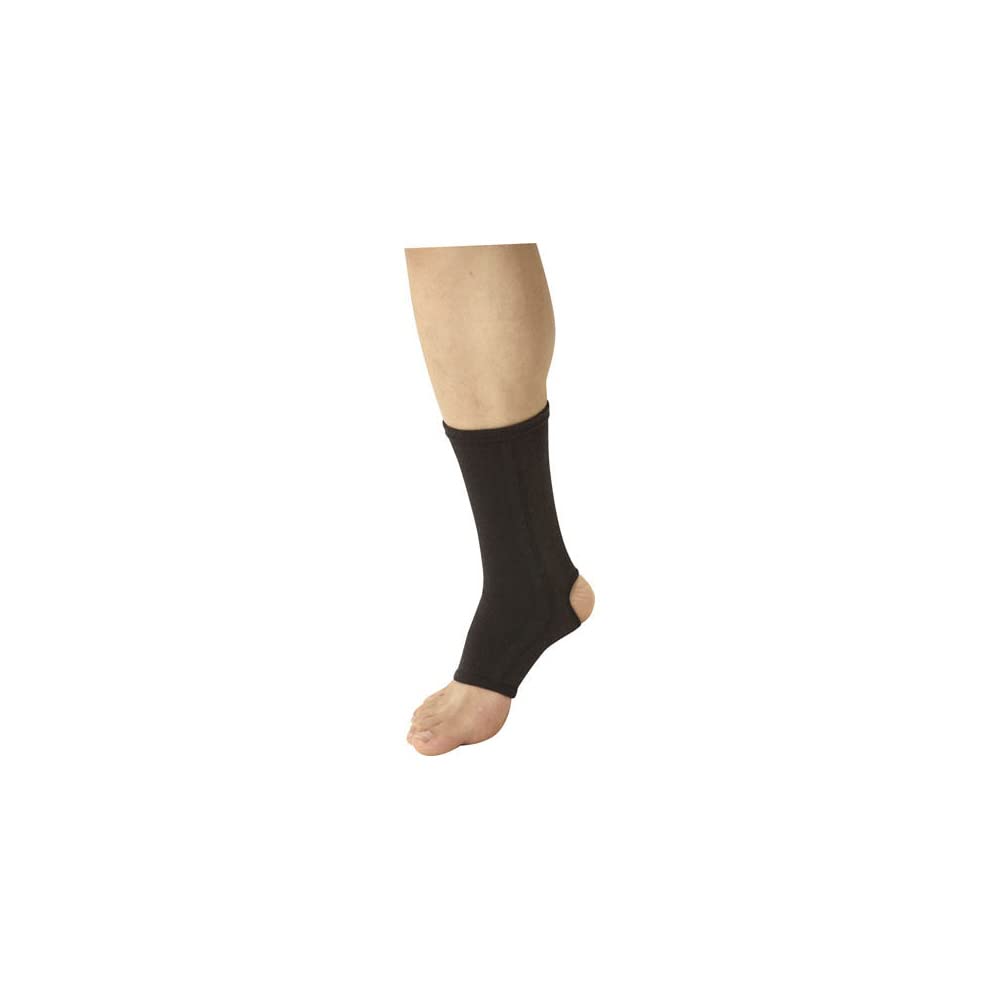 Mizuno Dry Vector Ankle Support (1 piece), Moisture-Wicking, Quick-Drying, Achilles Tendon and Arch Support, Unisex, C2JS7607 09, Black, L