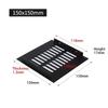 150mm Ventilation Grills Aluminium Rectangular Breathable Mesh Cabinet Wardrobe Air Vent Grille Ventilation-Cover Exhaust Grid