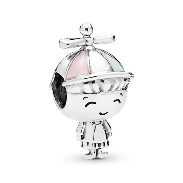 New 1pc Family Girl Boy Mom Dad Grandmother Bead Charm Fit European Charm Bracelets Jewelry Making Accessories