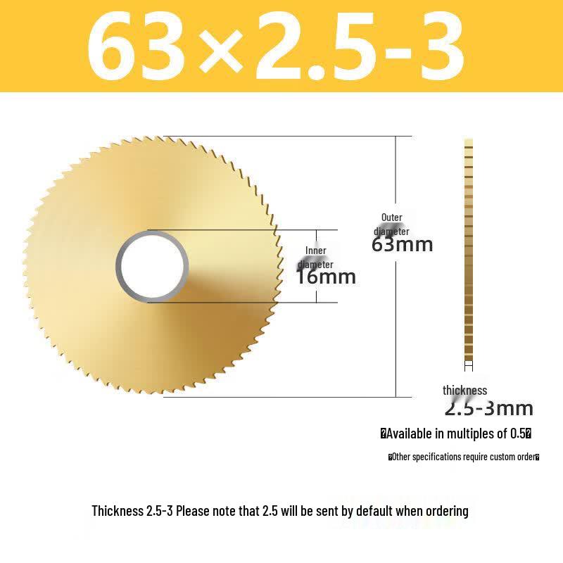

Jundingying Cobalt Titanium Coated HSS Saw Blade Milling Cutter