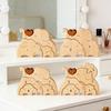 Holz Elefantenfamilie Puzzle Personalisiert 2/3/4/5 Familiennamen Elefanten Skulptur für Einweihungsdekor Weihnachten Muttertag Vatertag Geschenke