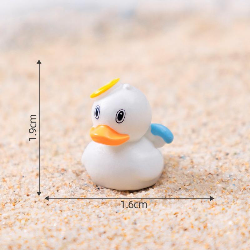 Jesus Loves You Duck Little Yellow Duck Figurine Decorative Accessories Mini Micro-landscape Ornaments