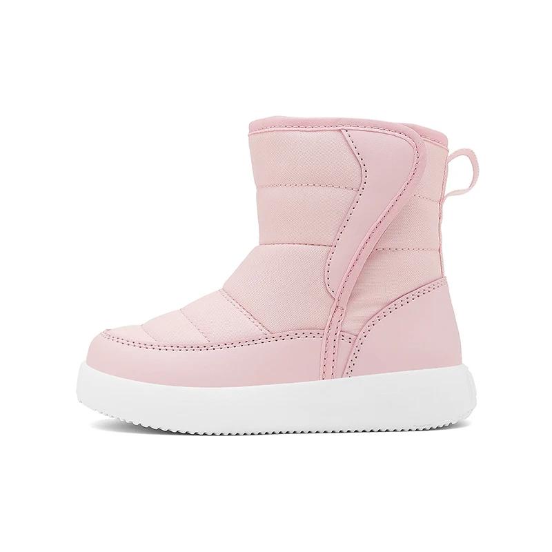 Winter Warm Kids Snow Boots Plush High Top Anti-Slip Casual Children Good Waterproof Cloth Shoes Thicken Boy Girls Cotton Shoes