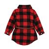 Kinder Baby Mädchen Plaid Baumwolle Weiche Langarm Kleid Casual Outfits