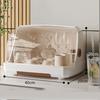 Desktop Cup Storage Rack Dustproof Countertop Multipurpope Drying Rack with Lid for Glass Tea Cup