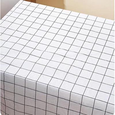 Disposable Black and White Grid Tablecloth