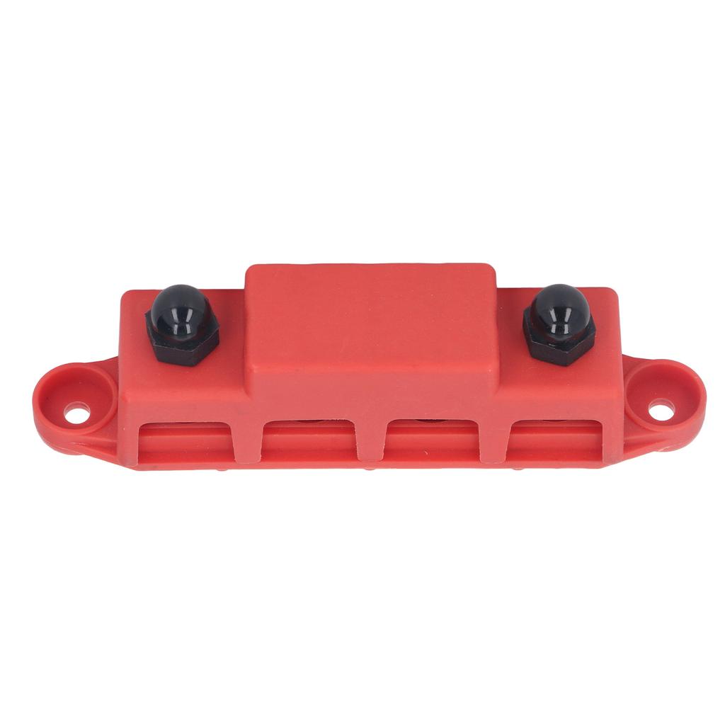 4 Position Bus Bar M10 Studs Power Distribution Block for Automobile RV Yacht 48V  250A