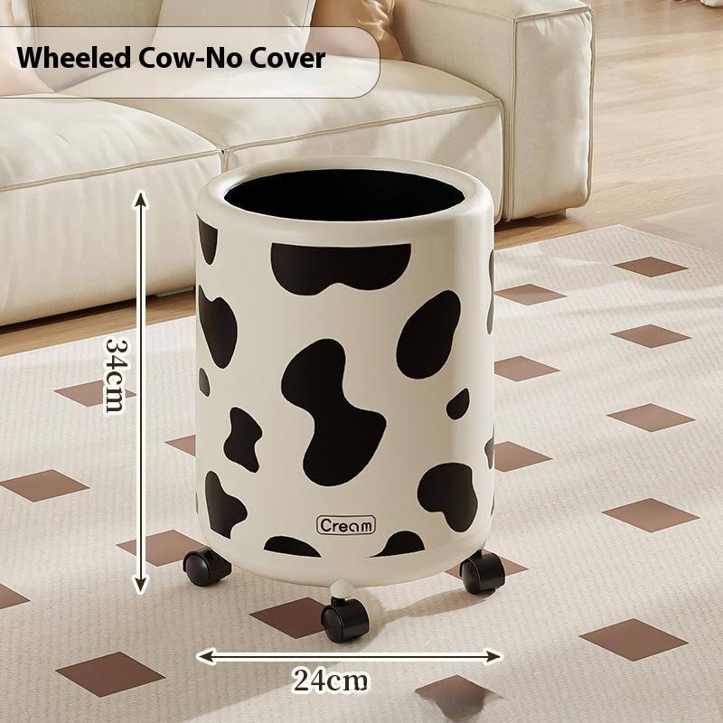 15L Trash Can with Pulley  Anti-odor Trash Bin with Lid Wastebasket Kitchen Bathroom Large Capacity Garbage Can