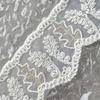 White Organza Beads Embroidery Wavy Barcode Clothing Cuffs Waist Jewelry Decorative Accessories Lace Accessories