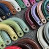 1PC PU Leather Curved Bag Handles Ergonomically Designed For Comfort and Styles For Handcrafted Bags And Everyday Use
