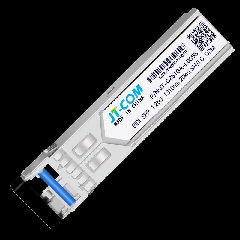 

JT-COM 1.25G BiDirectional SFP Optical Transceiver, LC, 80km