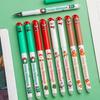 4Pcs Christmas Erasable Pens Santa Snowman Reindeer Patterns Gel Pens 0.5mm Refillable Writing Pens School Office Supplies
