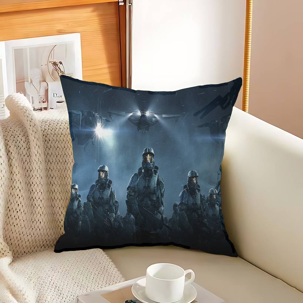 Game H-Halos Pillow Gift Home Office Decoration Pillow Bedroom Sofa Car Cushion CoverPillow Case