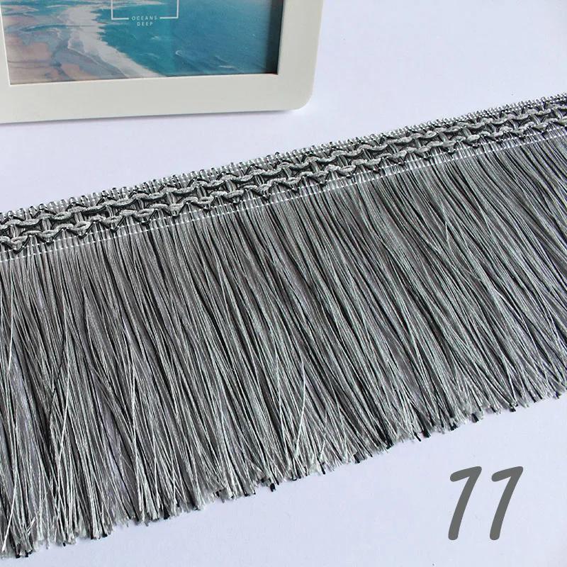11.7M Braided Webbing Fringed Lace Boho Curtain Trim 16cm Width Polyester Tassel DIY Upholstery Decor European Trim Accessories