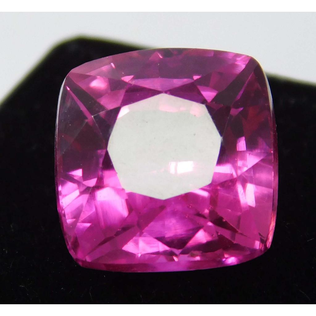 Natural Pink Ruby Loose Gemstone Square Cushion Cut 8.95 Ct for Jewelry Making and Gem Collections