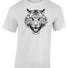 TigerS Head T Shirt MenS White S 2Xl Animal Lover Born Free Nature Jungle