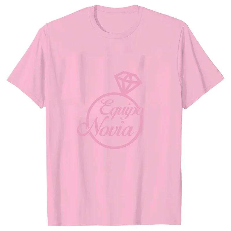 

Bachelorette Party Tshirt EVJF Women Bridal Shower Spanish Team Bride Squad T Shirt Single Farewell Tee Wedding Hen Party Tops 4XL