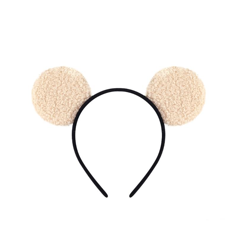 Bear Ears Headband with Tail Animal Little Bear Costumes Bear Ears & Tail Kit for Halloween Party Fancy Dress Cosplay 1