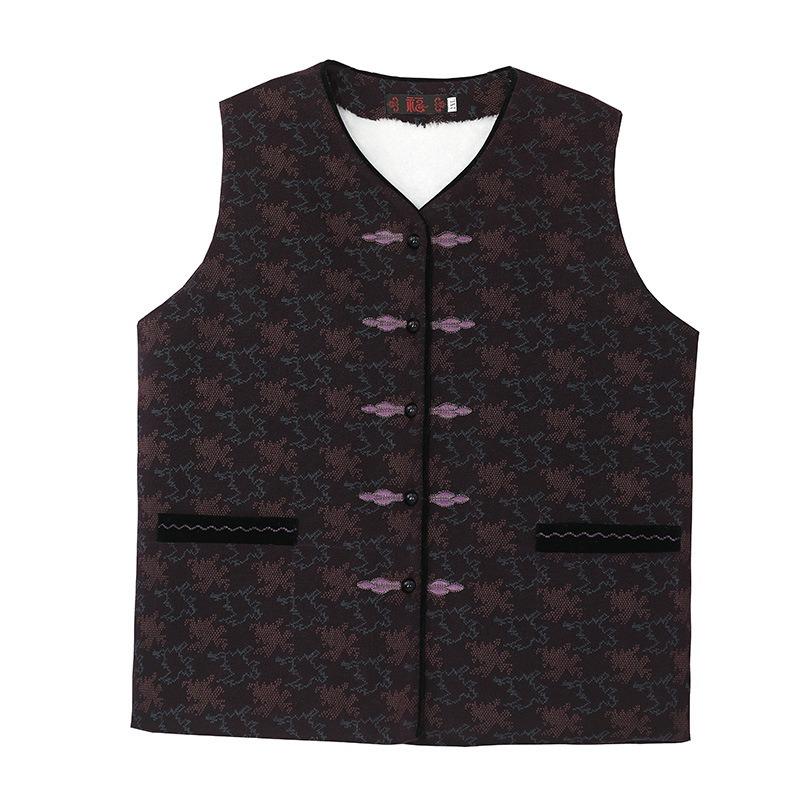 Women's Large Size Vest Autumn and Winter Women's Fleece Vest Winter Vest Thickened Vest
