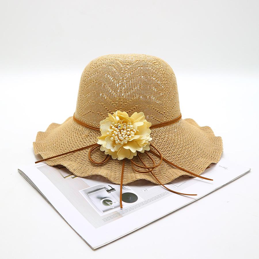 Women's Straw Hat with Large Brim, Summer Shading, Sweet and Versatile Cool Hat, Seaside Beach Hat, Sunscreen Hat, Women's Model