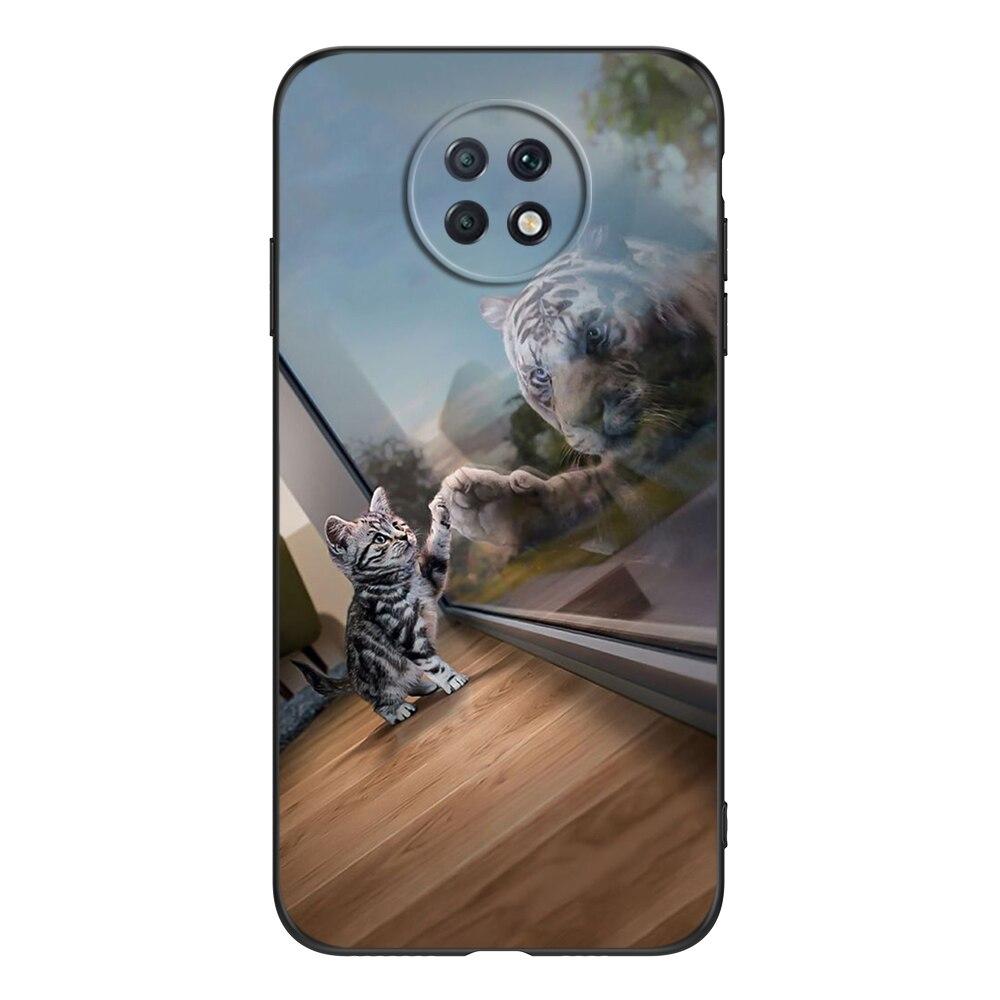 Etui na Xiaomi Redmi Note 9T 6,53 cala Dla Redmi Note 9 T Note9T bumper Etui Funda czarne etui tpu lew wilk tygrys smok