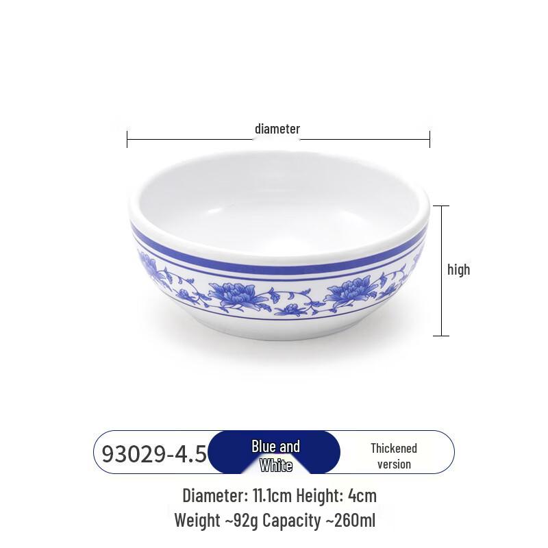 Bozhen Melamine Imitation Porcelain Soup Bowl