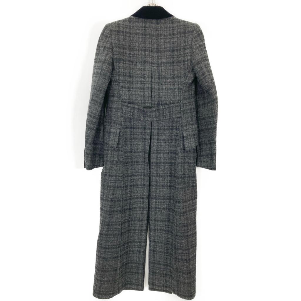 Y's Pink [TAKESHI KOSAKA by] YR-C40-137 Grey double-breasted peak lapel coat coat 1 grayUsed